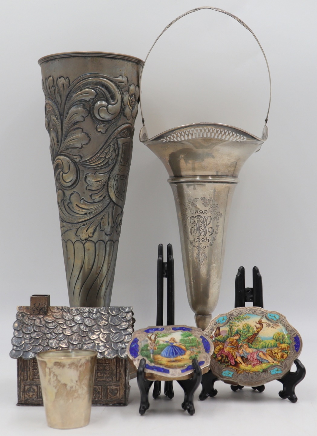 SILVER. ASSORTED GROUPING OF SILVER