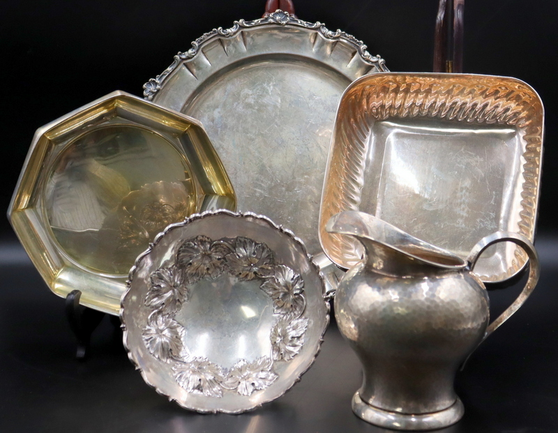 SILVER. ASSORTED GROUPING OF