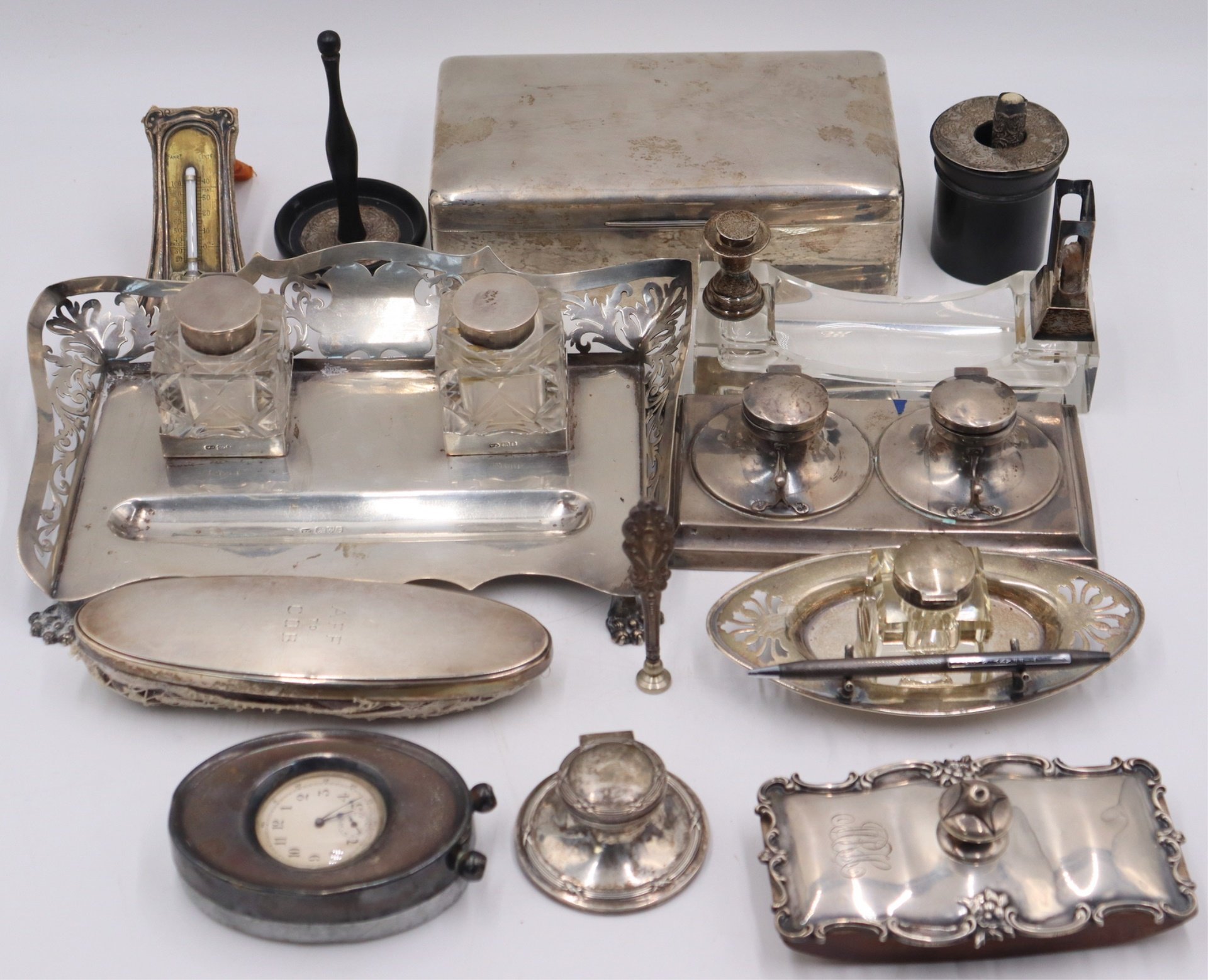 SILVER. ASSORTED GROUPING OF