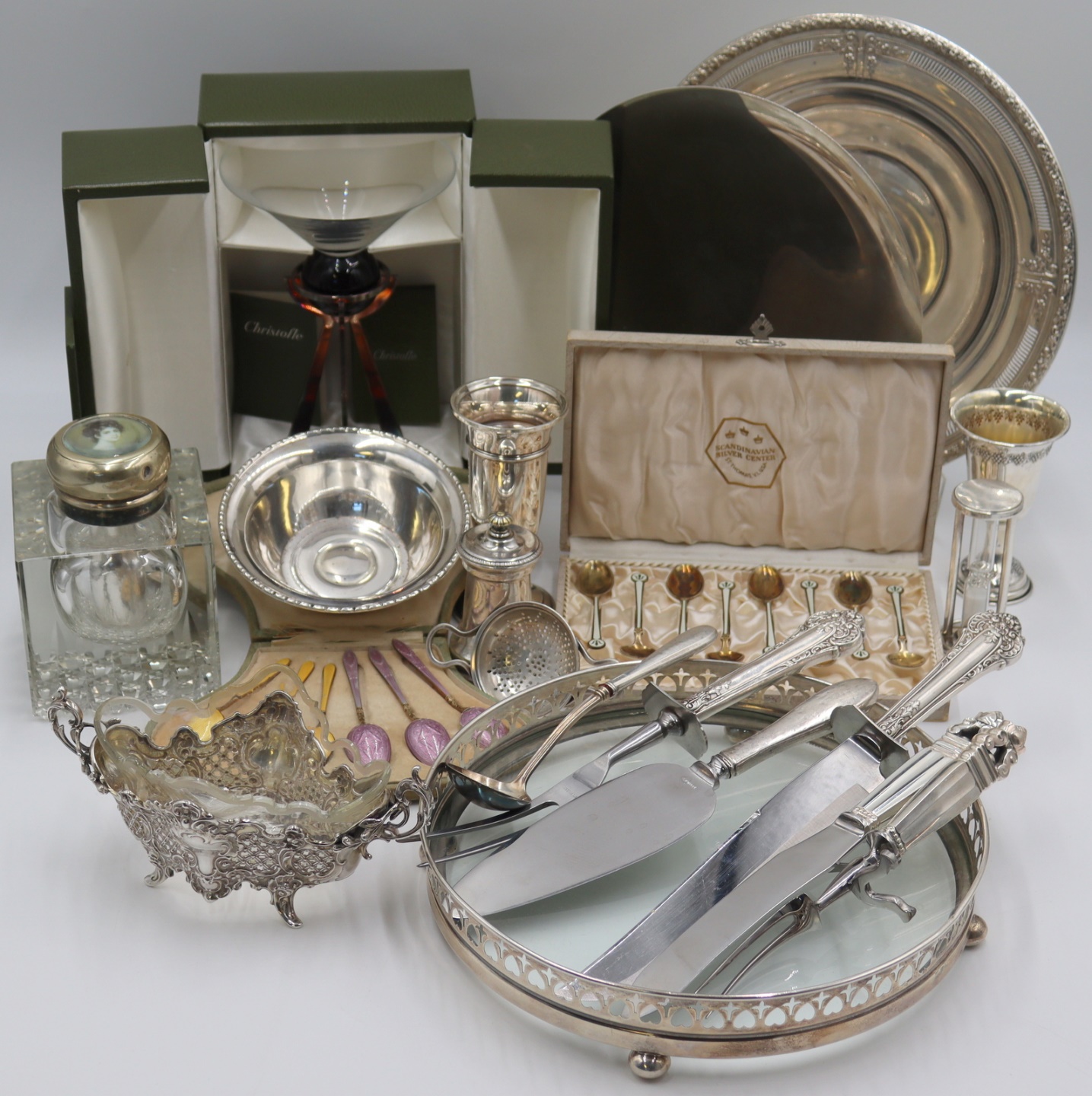 SILVER. ASSORTED GROUPING OF