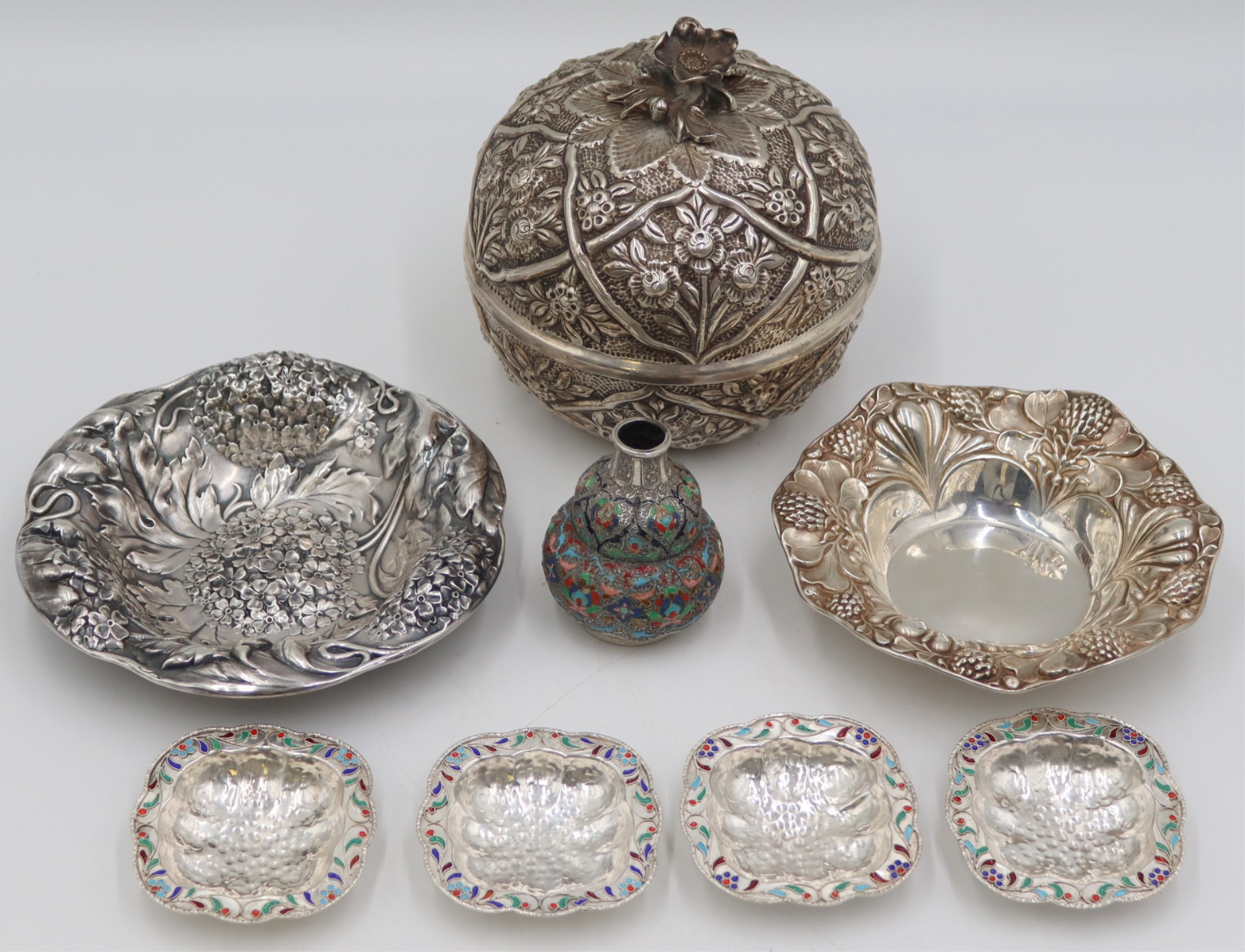 SILVER. ASSORTED GROUPING OF