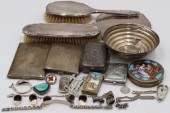 SILVER. ASSORTED SILVER JEWELR
