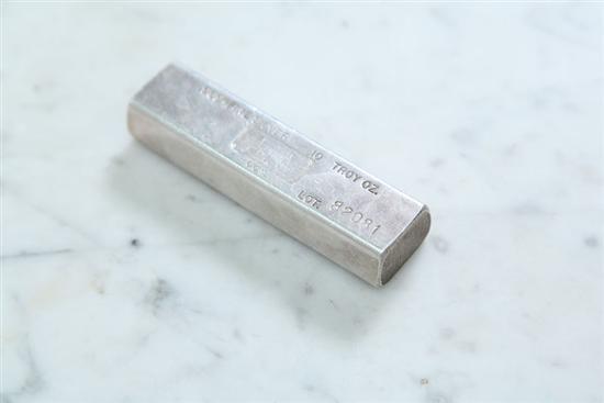 SILVER BAR. Marked : Electrum 