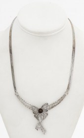 SILVER BOW SMOKY QUARTZ & DIAM