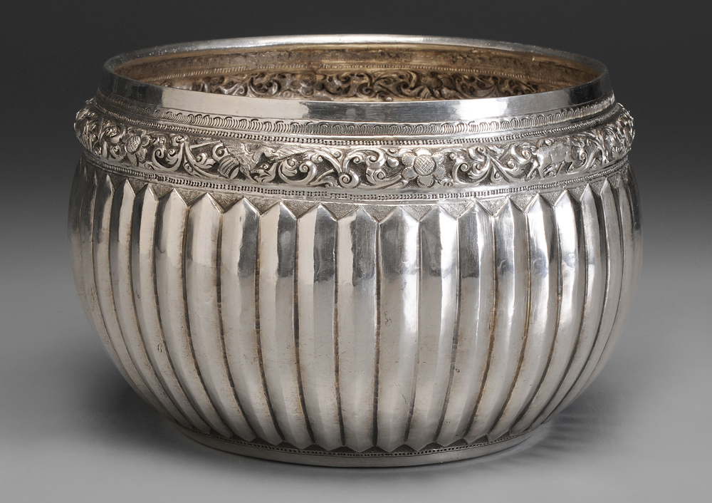Silver Bowl probably Indian, 20th