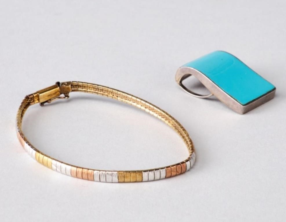 SILVER BRACELET & BUCKLEA