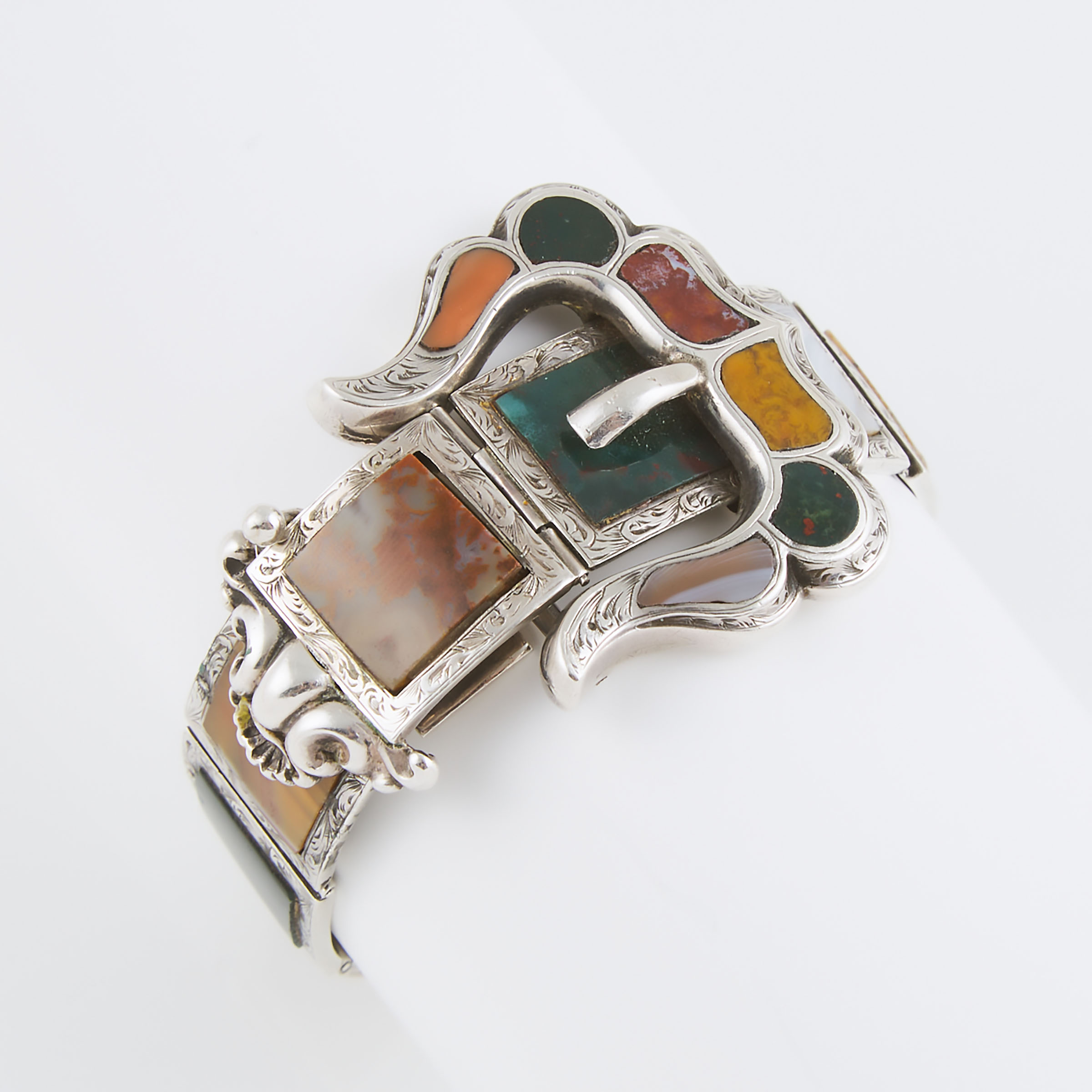 Silver Bracelet  formed as a belt