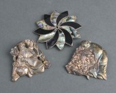 SILVER BROOCHES INCL CHINESE &