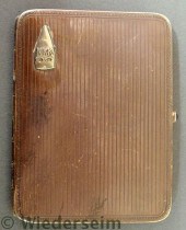 Silver card case the lid with
