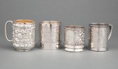 SILVER CHRISTENING MUGSFour Am