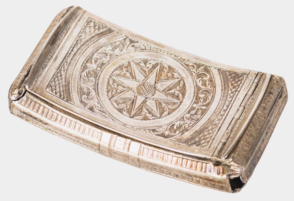 SILVER CIGARETTE BOXearly 19th