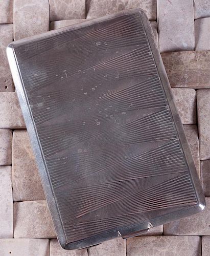SILVER CIGARETTE CASE MARKED