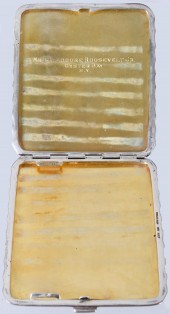 SILVER CIGARETTE CASE WITH ARA