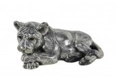 SILVER CLAD LION CUB, SIGNED M