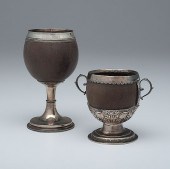 Silver Coconut Goblets English