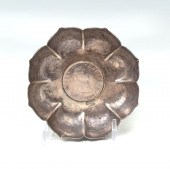 SILVER COIN FLORIFORM BOWL: Ap