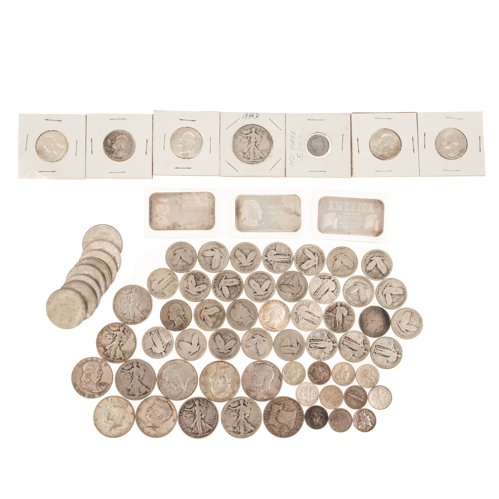 SILVER COINS & BARS 12 silver