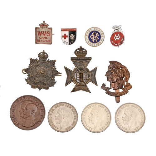 Silver coins - Crown 1935 (3),