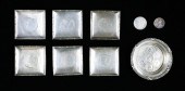 SILVER COINS FITTED TO DECORAT