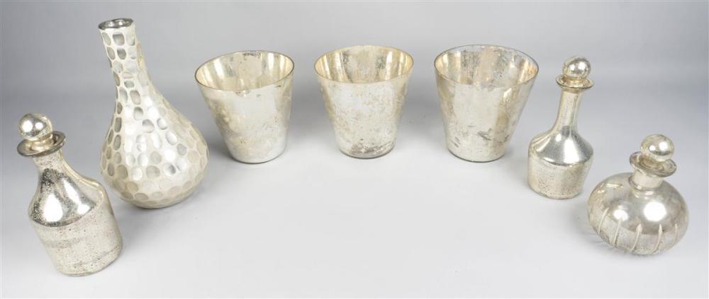 SILVER COLORED GLASSWARESILVER