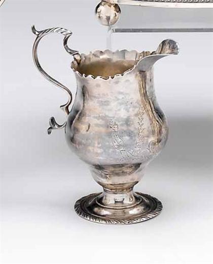 SIlver creamer    Pear shape with