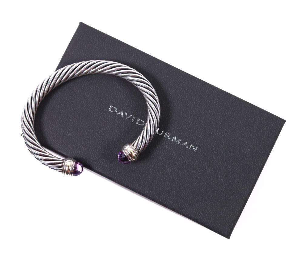SILVER DAVID YURMAN ROPE TWIST