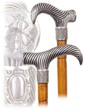 SILVER DAY CANE-Ca. 1900 -Modi