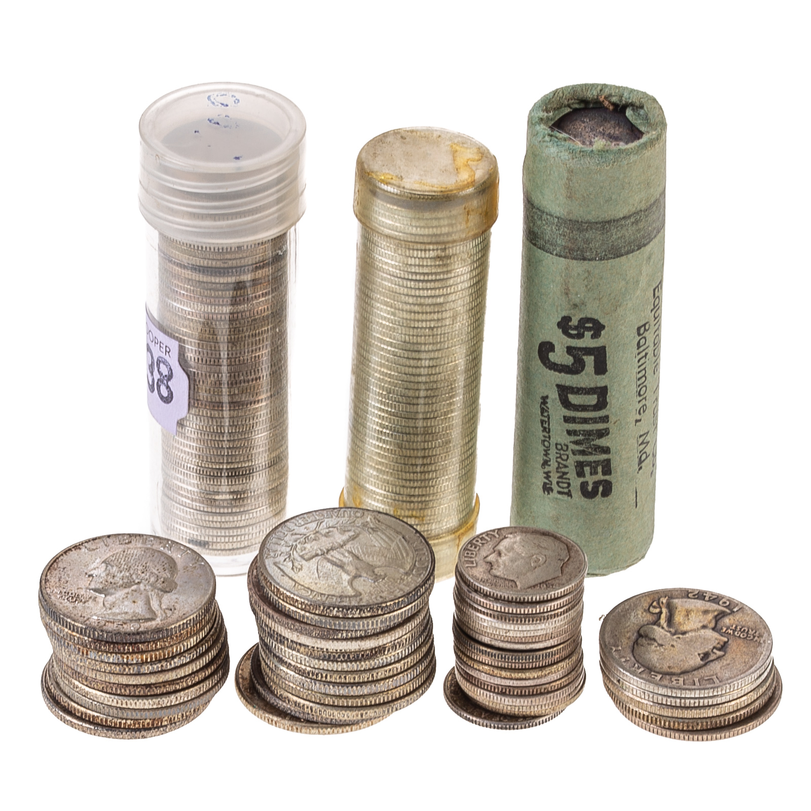 SILVER DIMES & QUARTERS, MANY