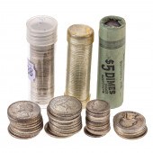 SILVER DIMES & QUARTERS, MANY
