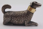 SILVER DOG FORM SCENT BOTTLE W