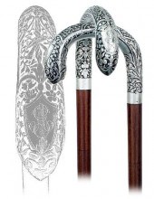 SILVER DRESS CANE-Ca. 1890 -La
