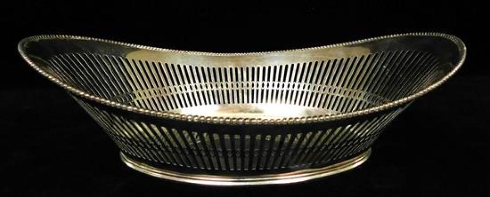 SILVER: DUTCH RETICULATED OVAL
