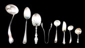 SILVER: EIGHT SERVING PIECES: