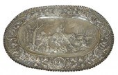 SILVER EMBOSSED TRAY WITH DON