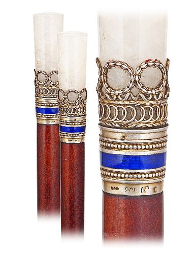 SILVER ENAMEL AND HARD STONE
