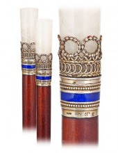 SILVER ENAMEL AND HARD STONE D