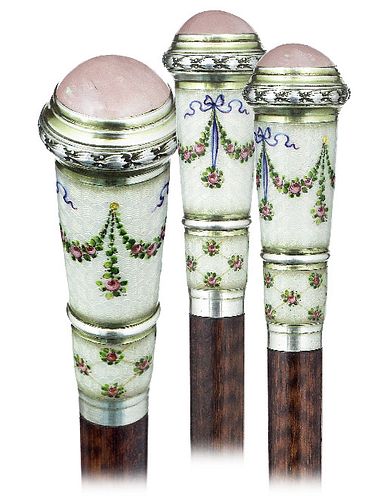 SILVER ENAMEL AND HARDSTONE