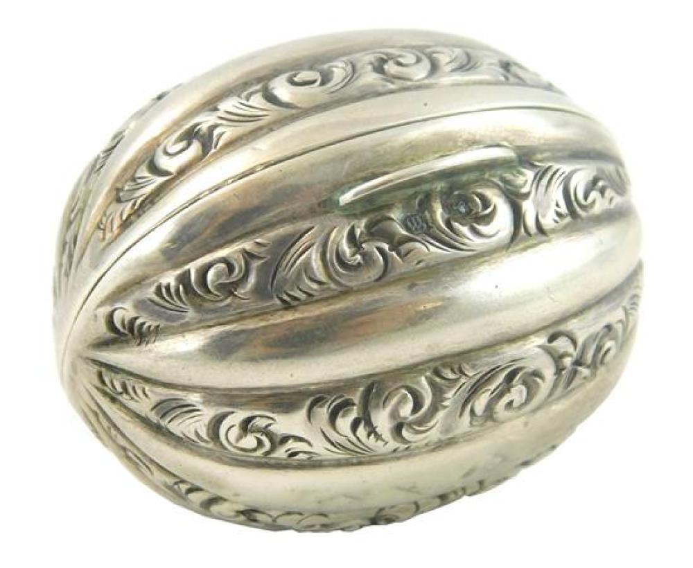 SILVER: ENGLISH STERLING NUTMEG