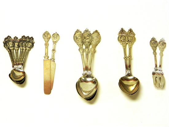 SILVER: Fifteen pieces  assorted