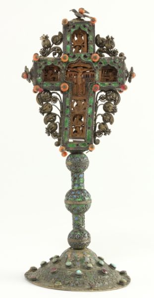 Silver Filigree and Enameled