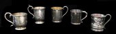 SILVER: FIVE 19TH C. BOSTON CO