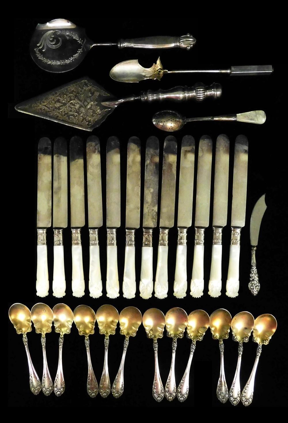 SILVER: FIVE ASSORTED SERVING