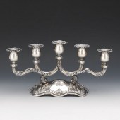 SILVER FIVE-CANDLE CANDELABRUM
