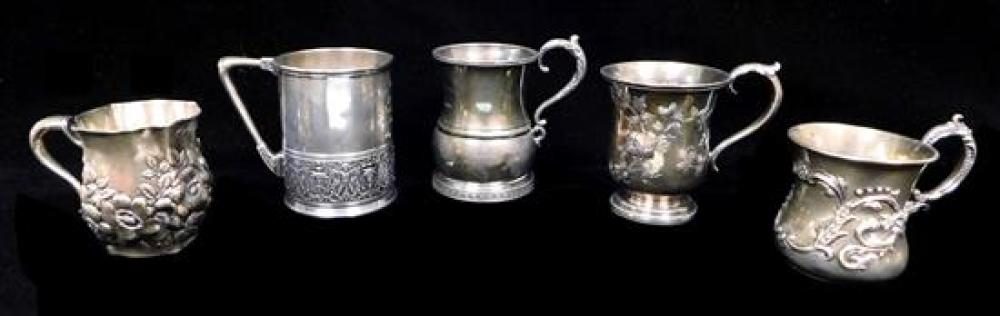 SILVER: FIVE CUPS, INCLUDING: DUHME