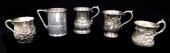 SILVER: FIVE CUPS, INCLUDING: