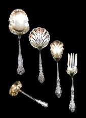 SILVER: FIVE ORNATE STERLING S