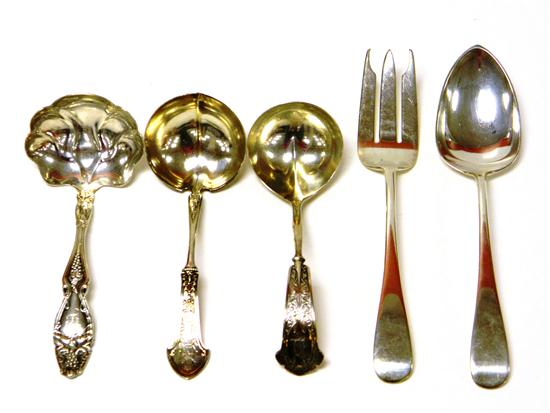 SILVER: five pieces: Erickson two