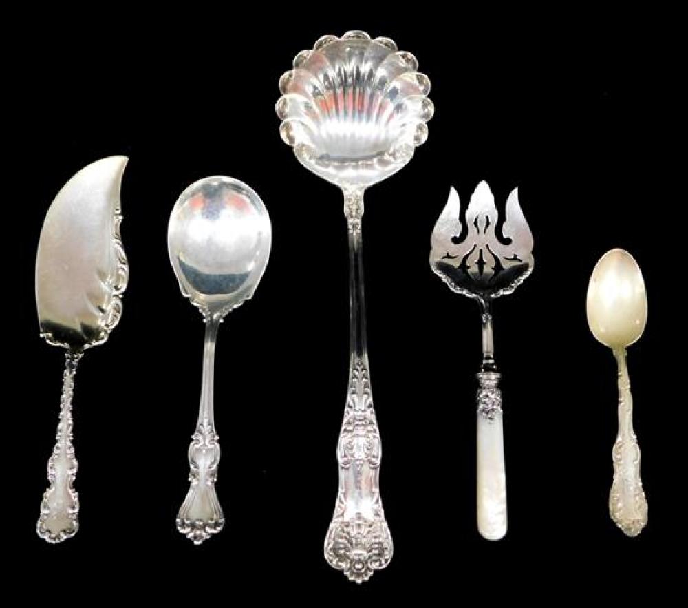 SILVER: FIVE STERLING SERVING