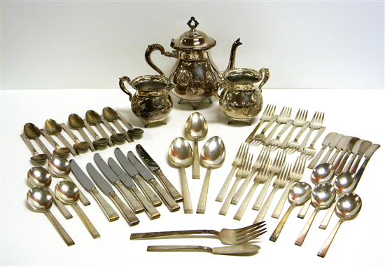 Silver  fivty-nine pieces: fifty