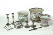 SILVER FLATWARE  CANDLESTICKS